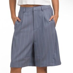 Free people Something About You Trouser Shorts blue stripe oversized shorts